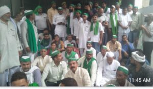 ghaziabad news भाकियू का पहलवानों के समर्थन में प्रदर्शन
