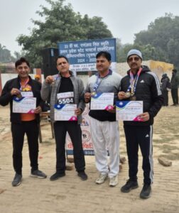 Ghaziabad Sports उ.प्र. स्टेट मास्टर एथलेटिक्स चैंपियनशिप में गाजियाबाद का जलवा