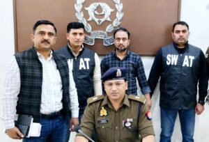 ghaziabad crime पुलिस हिरासत से फरार, एक लाख रुपये का इनामी बदमाश गिरफ्तार