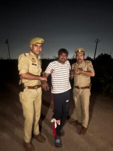 Modinagar Police action मोदीनगर पुलिस का बड़ा एक्शन, मुठभेढ़ में कुख्यात बदमाश संदीप घायल, गिरफ्तार