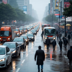 heavy rain दिल्ली-एनसीआर  में गर्मी से राहत, भारी जलभराव और जबरदस्त जाम!