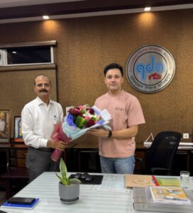 Gda vc nand kishor kalal गाजियाबाद में चहुंमुखी विकास की सोच के साथ नये वीसी नंद किशोर कलाल ने संभाली कमान