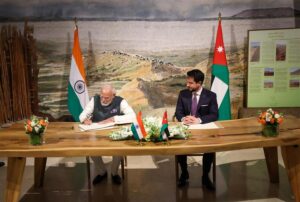 pm modi in Jordan प्रधानमंत्री मोदी और किंग अब्दुल्ला-2 का संयुक्त संबोधन