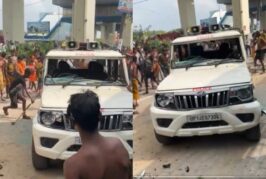 Kanwar Yatra: कावंड़ियों ने गाजियाबाद में पुलिस की गाड़ी तोड़ी, बदायूं में हादसे के दौरान दो की मौत