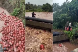 महाराष्ट्र बाढ़ में बह गए 3000 LPG गैस सिलेंडर! प्रशासन ने कहा- इन्हें हाथ भी मत लगाना| Maharashtra Rain Alert