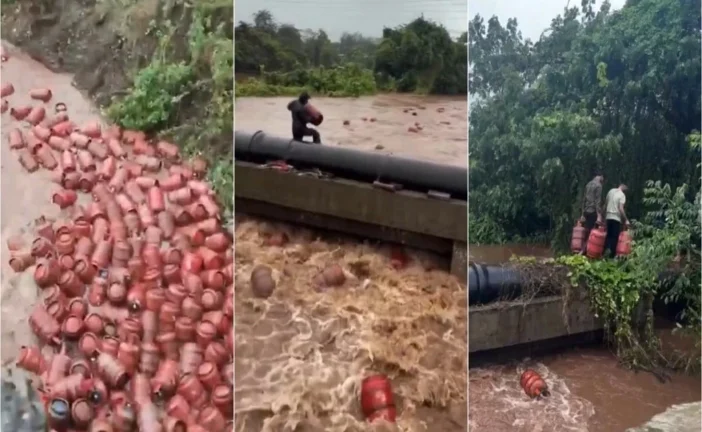 महाराष्ट्र बाढ़ में बह गए 3000 LPG गैस सिलेंडर! प्रशासन ने कहा- इन्हें हाथ भी मत लगाना| Maharashtra Rain Alert