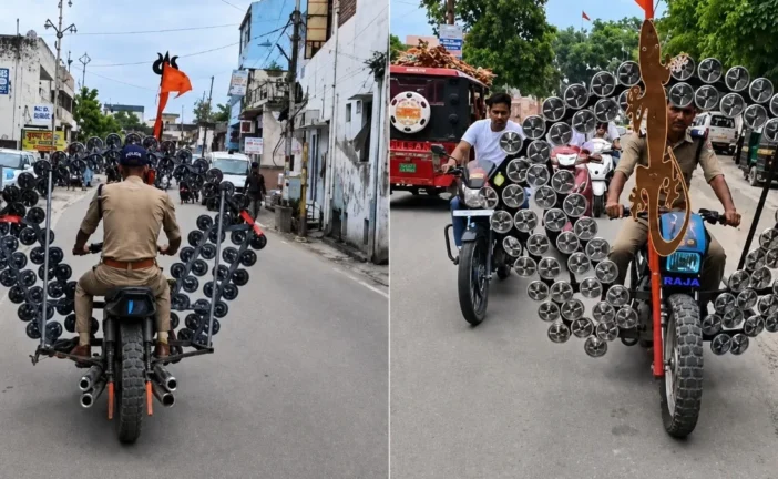अपराध: 1 या 2 नहीं बाइक में लगे थे 500 हॉर्न पुलिस ने लिय...