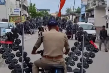 अहम: कांवड़ यात्रा में अनोखा शौक पड़ा भारी बाइक हुई सीज