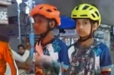 अहम: बाबा की सेहत के लिए स्केटिंग करते कांवड़ ला रहे भाईबहन