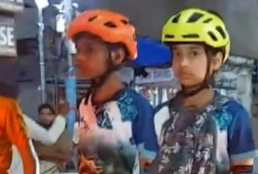 अहम: बाबा की सेहत के लिए स्केटिंग करते कांवड़ ला रहे भाईबहन