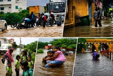 बड़ी खबर: कहीं सड़कें बनीं दरिया कहीं टापू बने स्कूलघर दे...