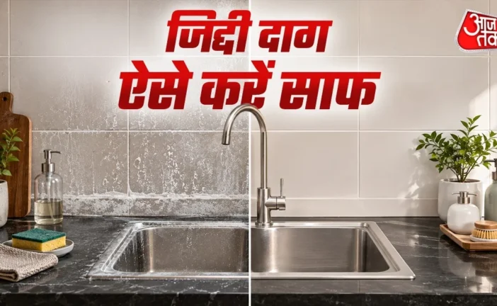 बड़ी खबर: बर्तन धोने के बाद सिंकनल पर जम गए खारे पानी के ...
