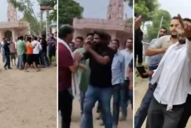 राजनीतिक: जयपुर में कॉकरोच पार्टी के कार्यकर्ताओं को ग्रा...