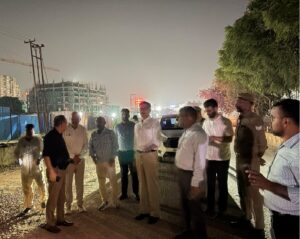 इंटरनेशनल क्रिकेट स्टेडियम का जीडीए उपाध्यक्ष ने किया निरीक्षण